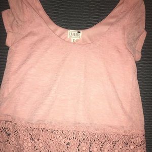 Lace bottom, cute blouse